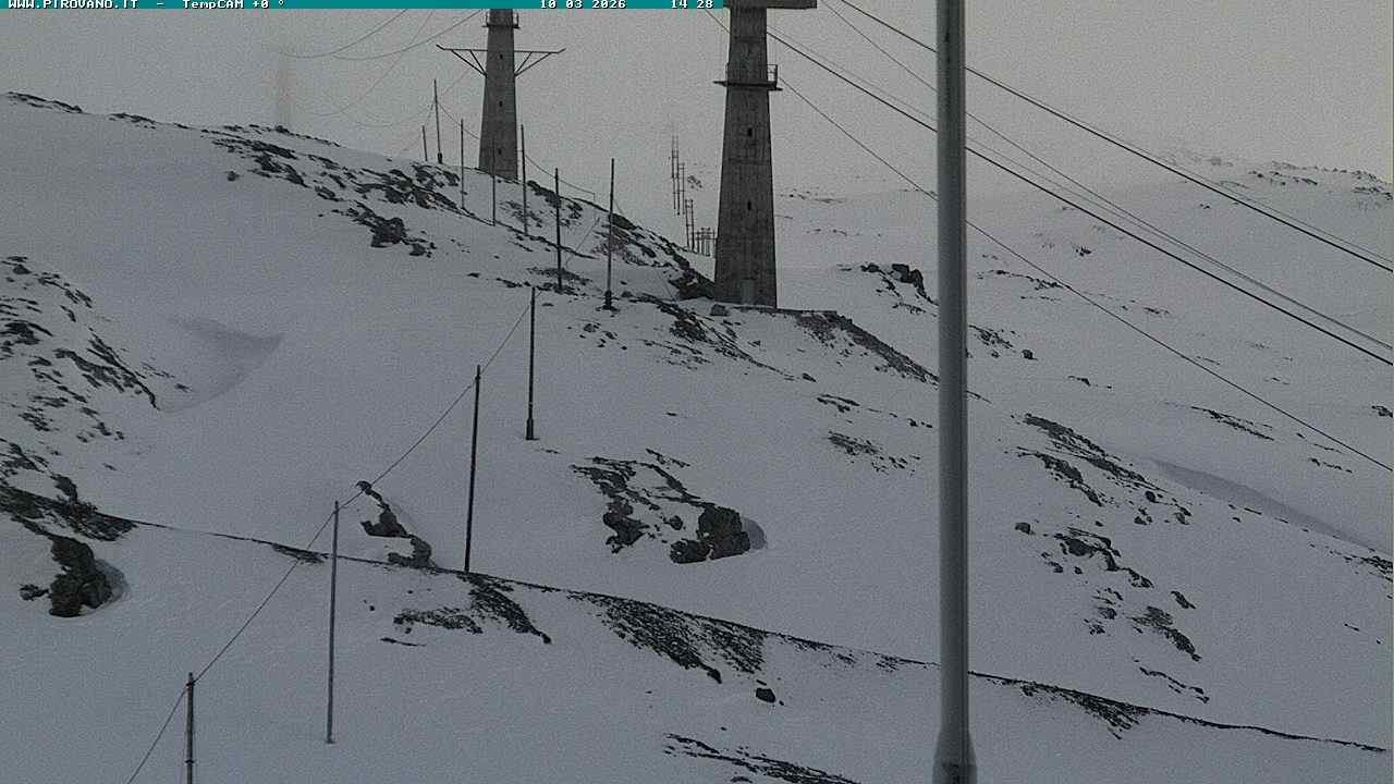 Archiv Foto Webcam Stilfser Joch: Blick auf die Gondel