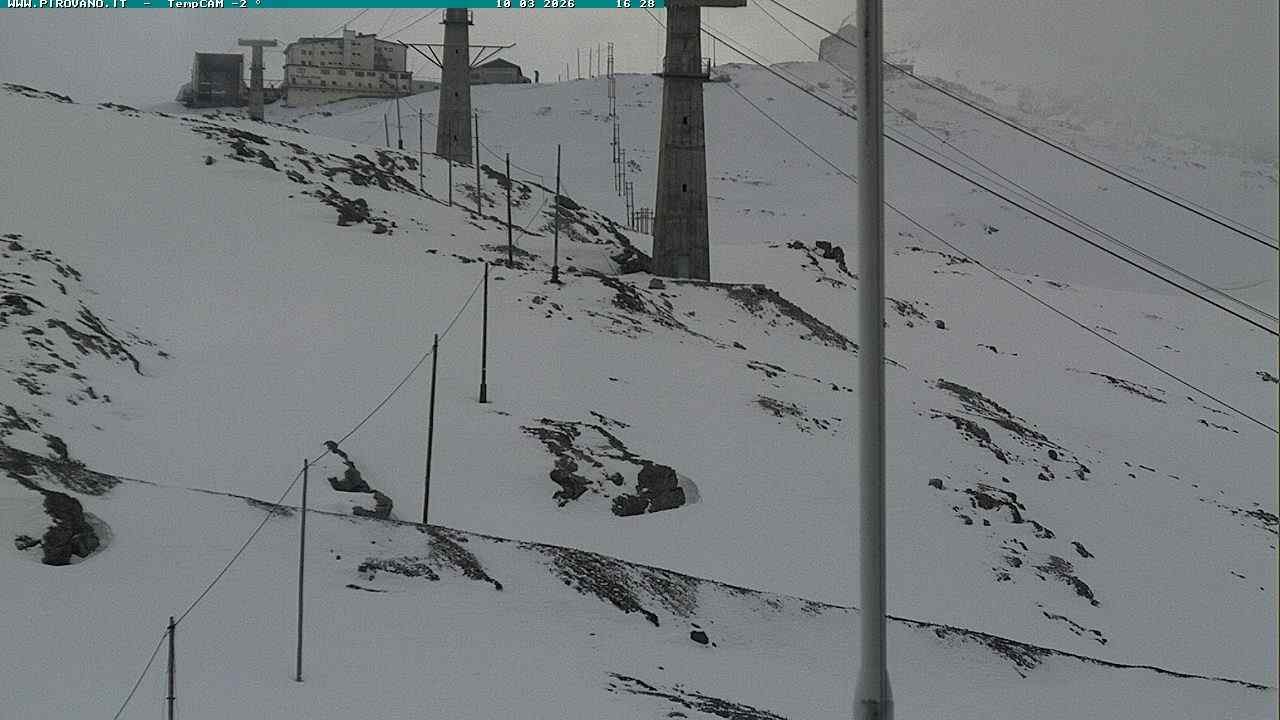 Archiv Foto Webcam Stilfser Joch: Blick auf die Gondel