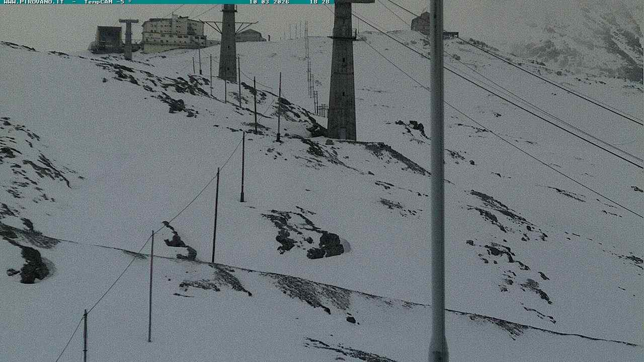 Archiv Foto Webcam Stilfser Joch: Blick auf die Gondel