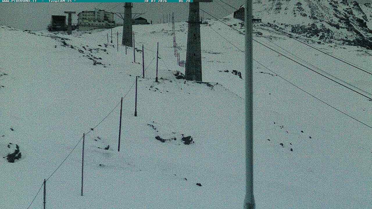 Archiv Foto Webcam Stilfser Joch: Blick auf die Gondel