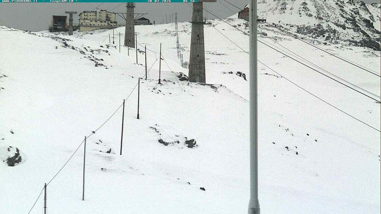 Archiv Foto Webcam Stilfser Joch: Blick auf die Gondel