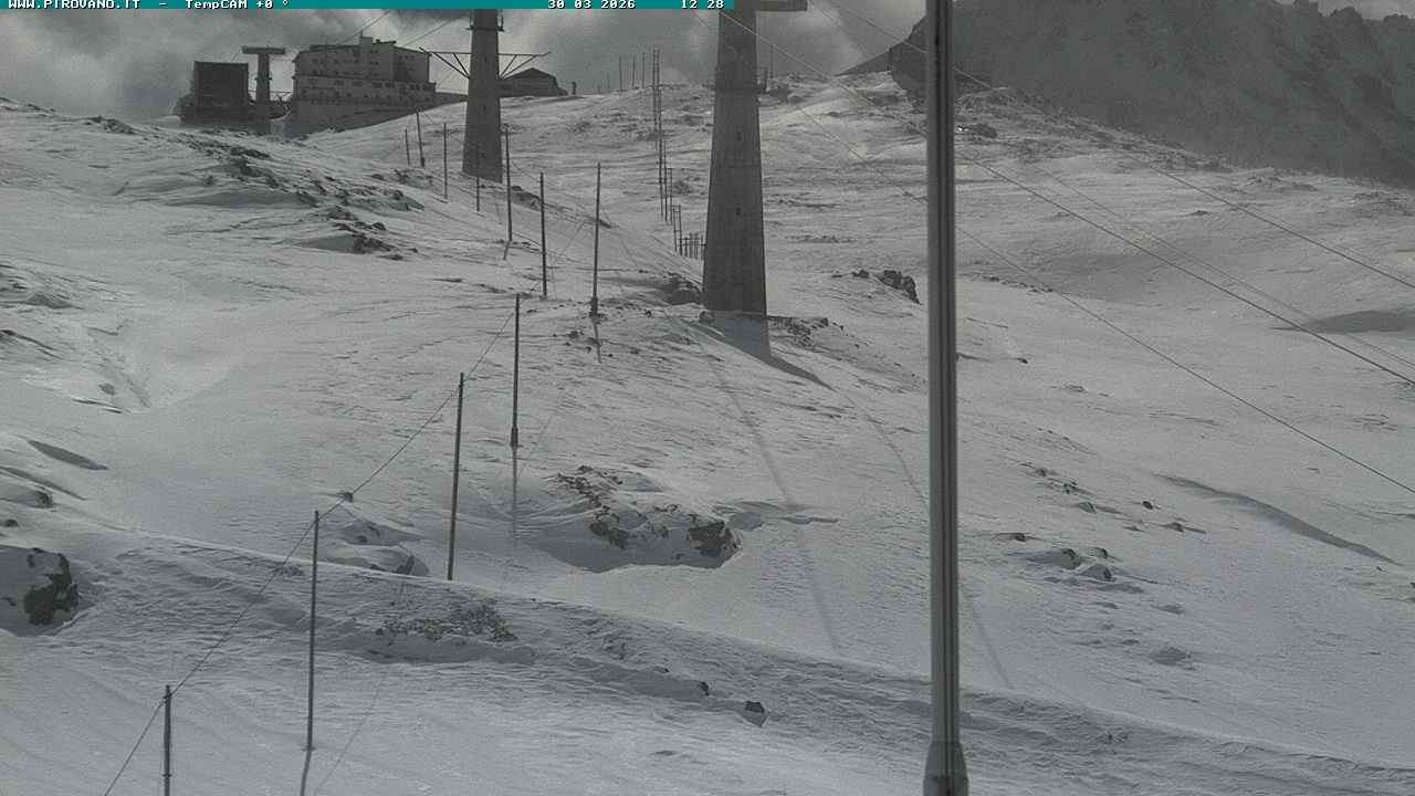 Archiv Foto Webcam Stilfser Joch: Blick auf die Gondel