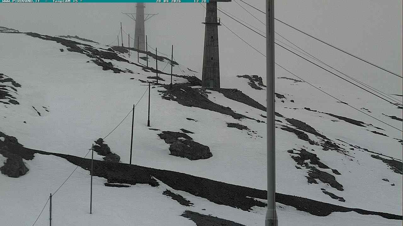 Archiv Foto Webcam Stilfser Joch: Blick auf die Gondel