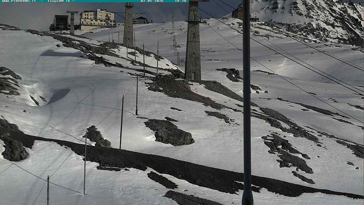 Archived image Webcam Stilfser Joch: View Gondola
