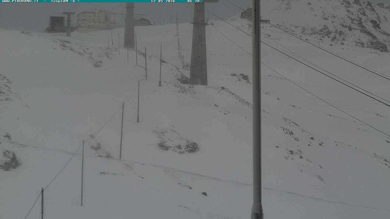 Archiv Foto Webcam Stilfser Joch: Blick auf die Gondel