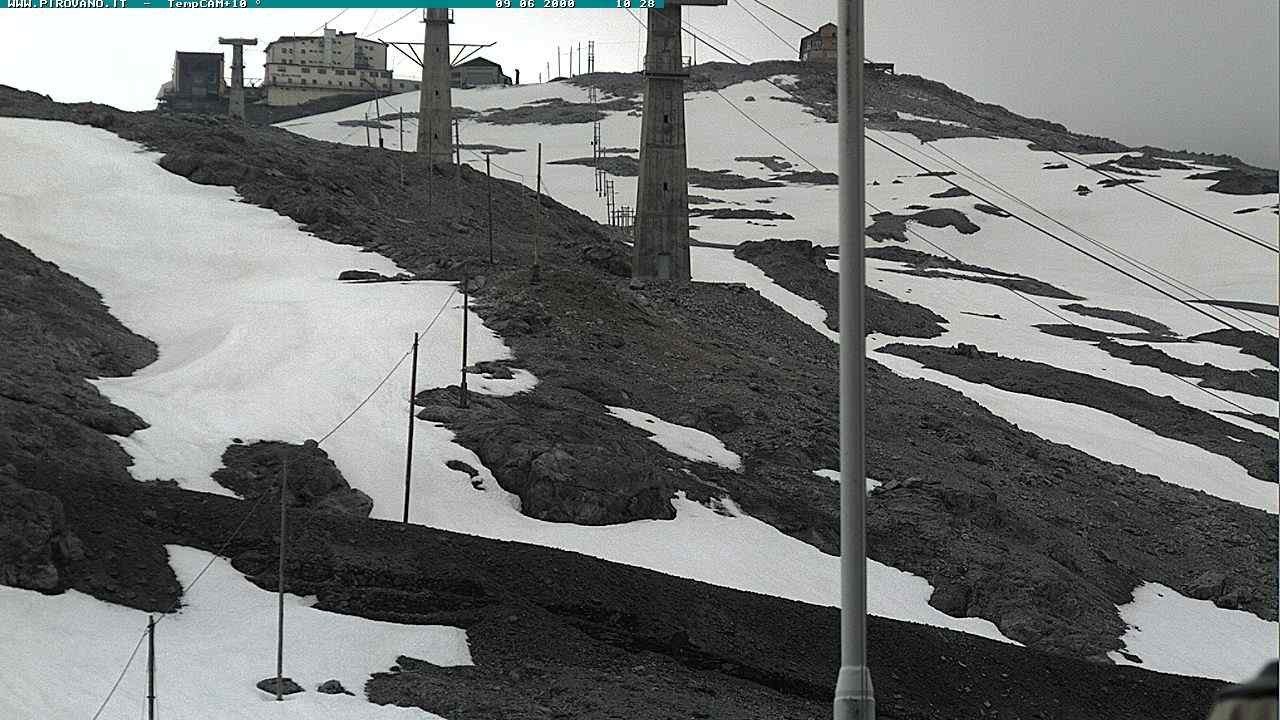 Archiv Foto Webcam Stilfser Joch: Blick auf die Gondel