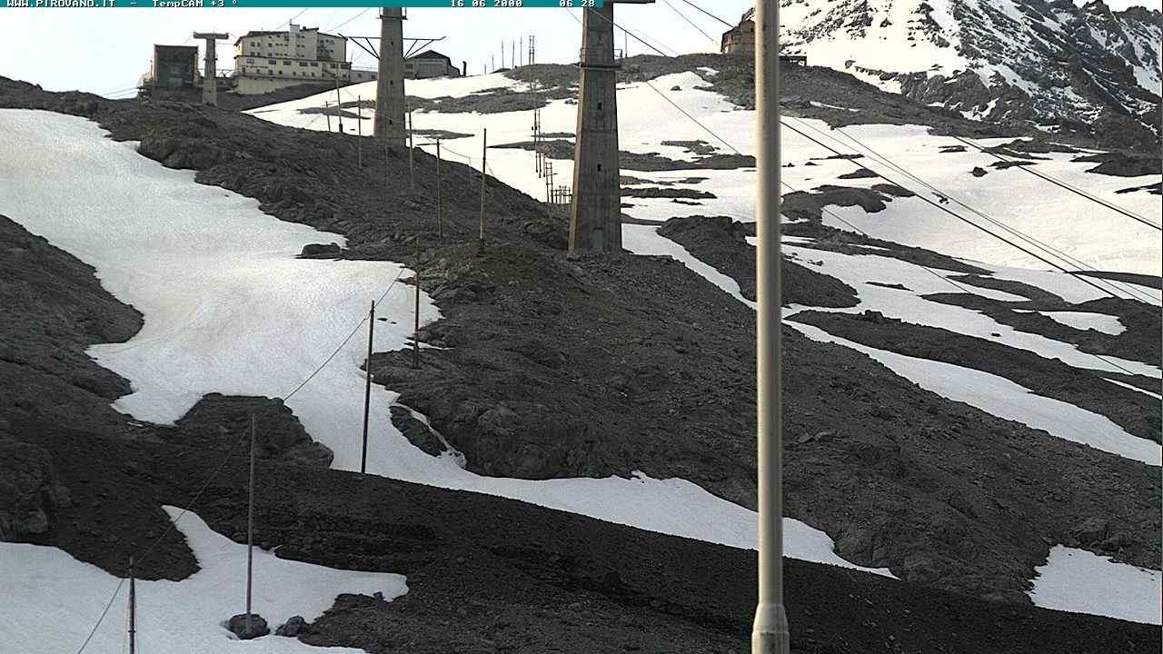 Archiv Foto Webcam Stilfser Joch: Blick auf die Gondel