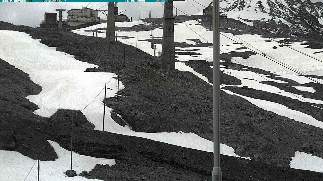 Archiv Foto Webcam Stilfser Joch: Blick auf die Gondel