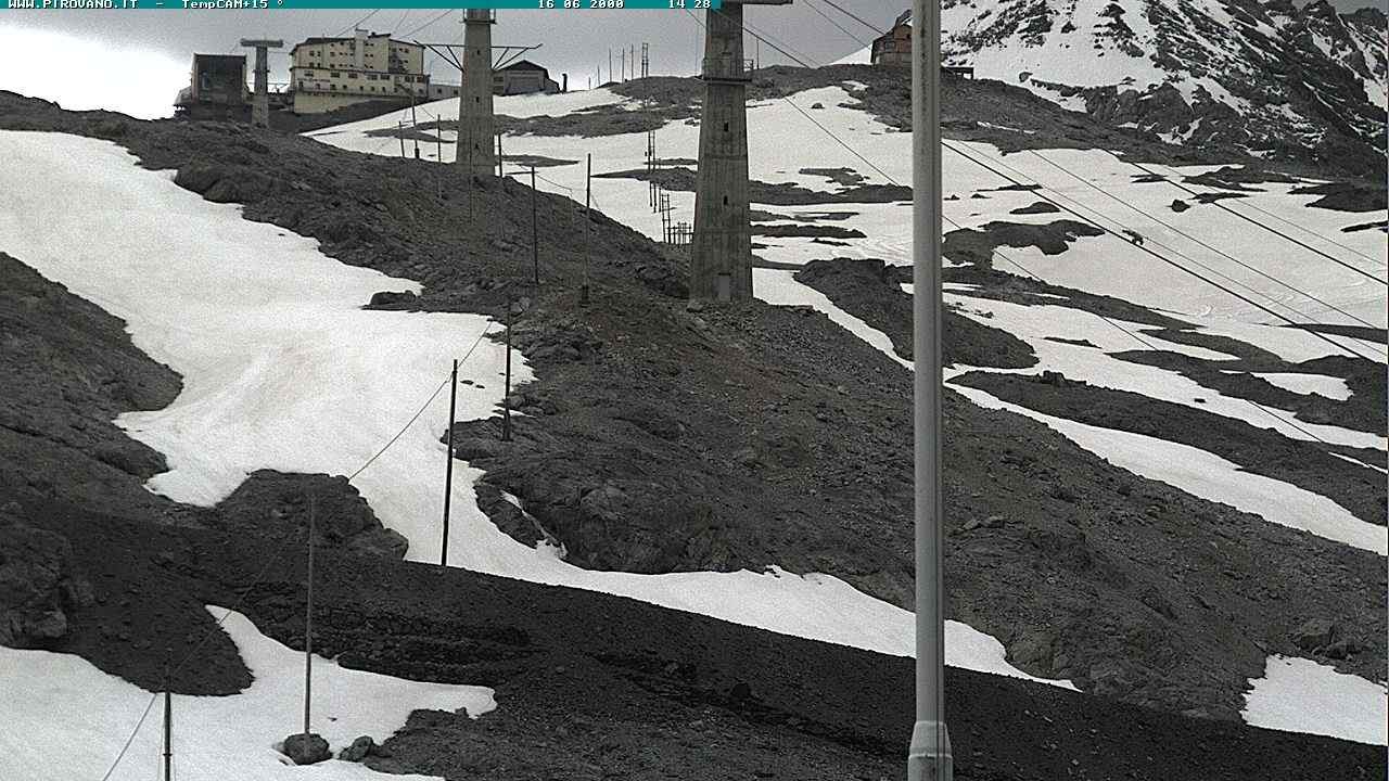 Archiv Foto Webcam Stilfser Joch: Blick auf die Gondel