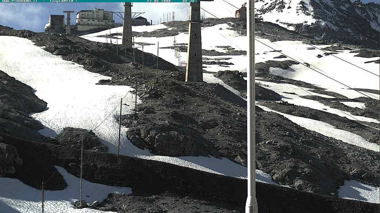 Archiv Foto Webcam Stilfser Joch: Blick auf die Gondel