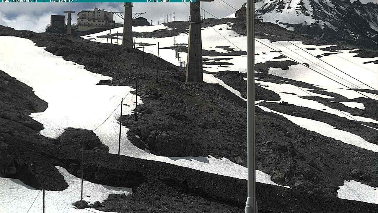 Archiv Foto Webcam Stilfser Joch: Blick auf die Gondel