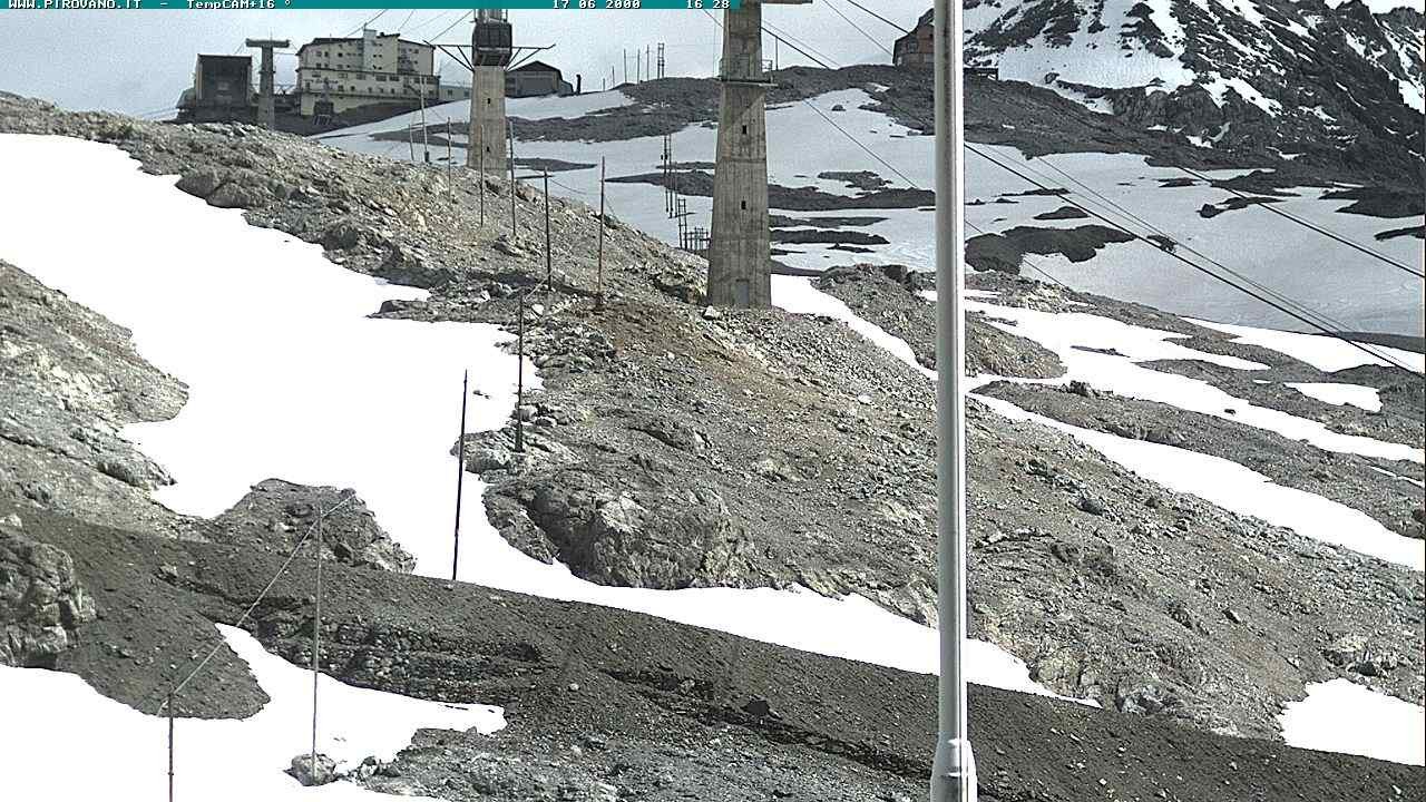 Archiv Foto Webcam Stilfser Joch: Blick auf die Gondel