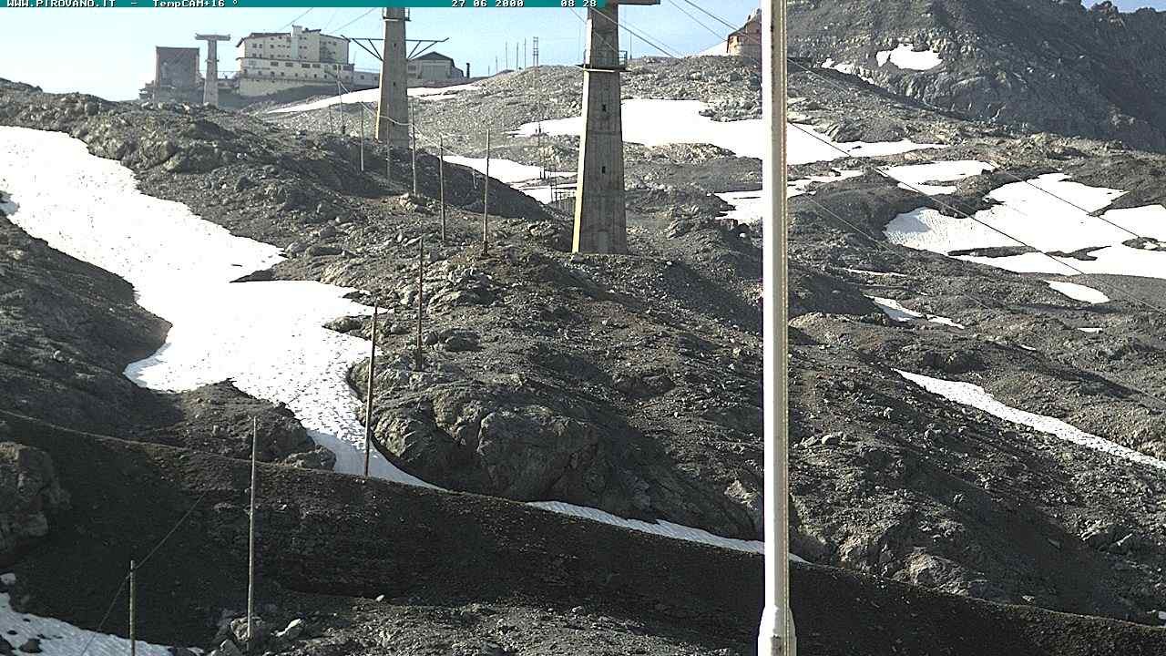 Archiv Foto Webcam Stilfser Joch: Blick auf die Gondel