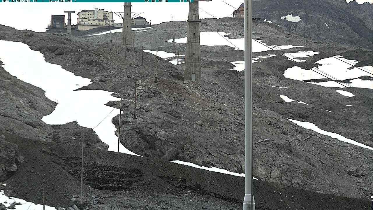 Archiv Foto Webcam Stilfser Joch: Blick auf die Gondel