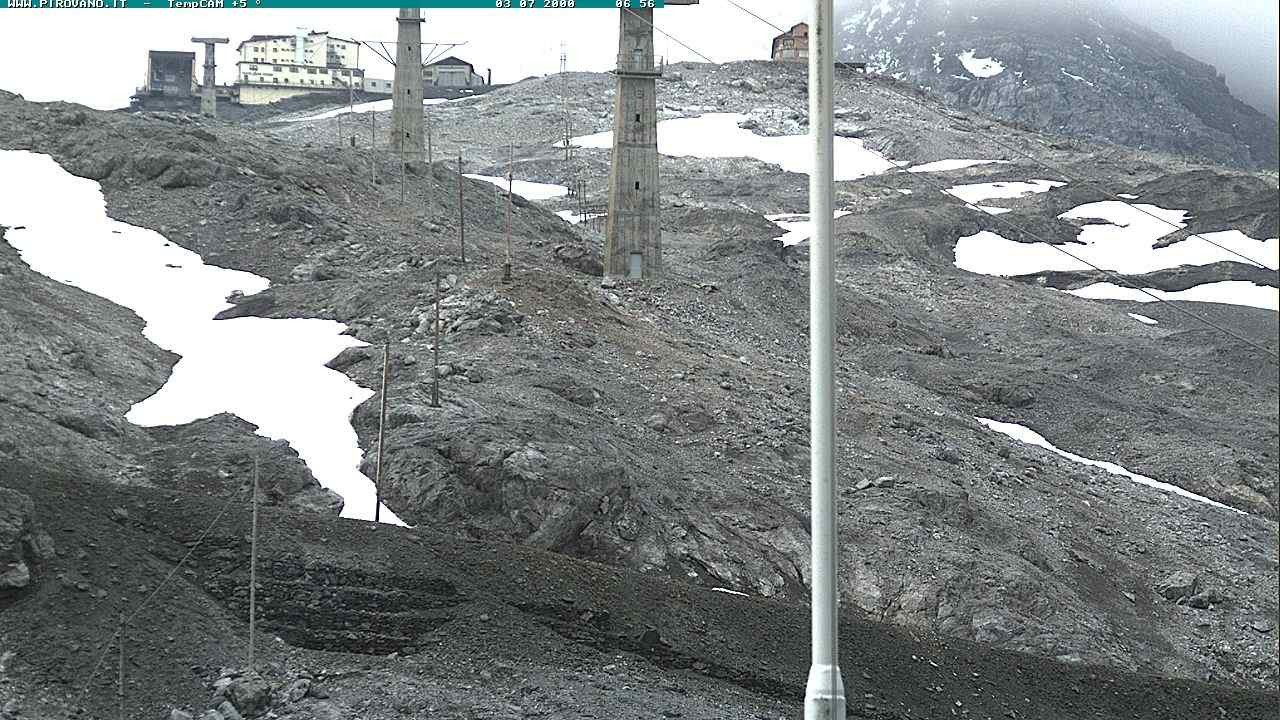 Archiv Foto Webcam Stilfser Joch: Blick auf die Gondel