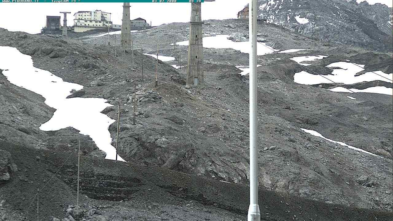Archiv Foto Webcam Stilfser Joch: Blick auf die Gondel