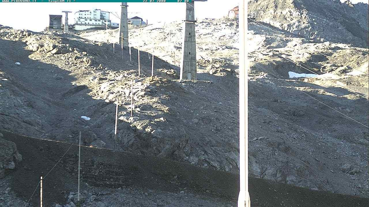 Archiv Foto Webcam Stilfser Joch: Blick auf die Gondel