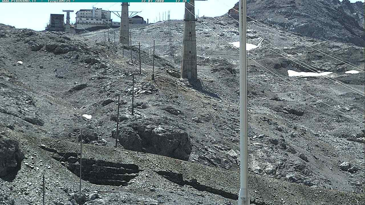 Archiv Foto Webcam Stilfser Joch: Blick auf die Gondel