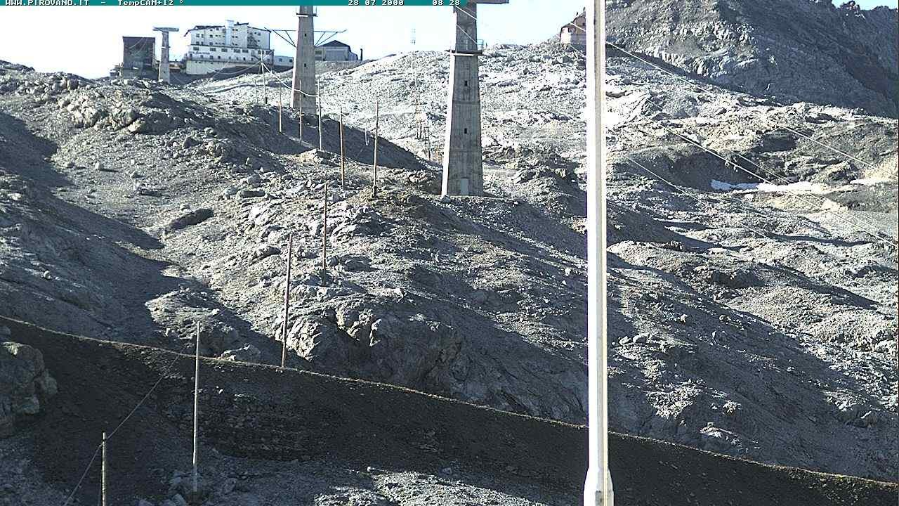 Archiv Foto Webcam Stilfser Joch: Blick auf die Gondel