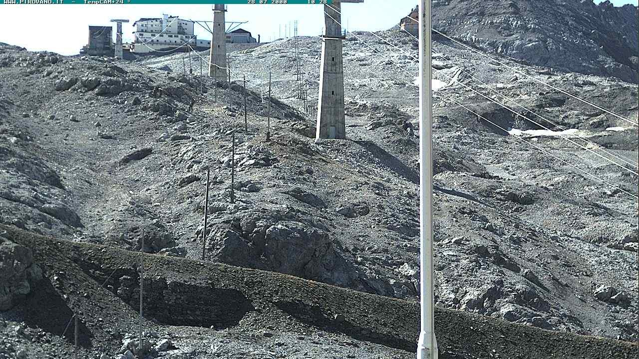 Archiv Foto Webcam Stilfser Joch: Blick auf die Gondel