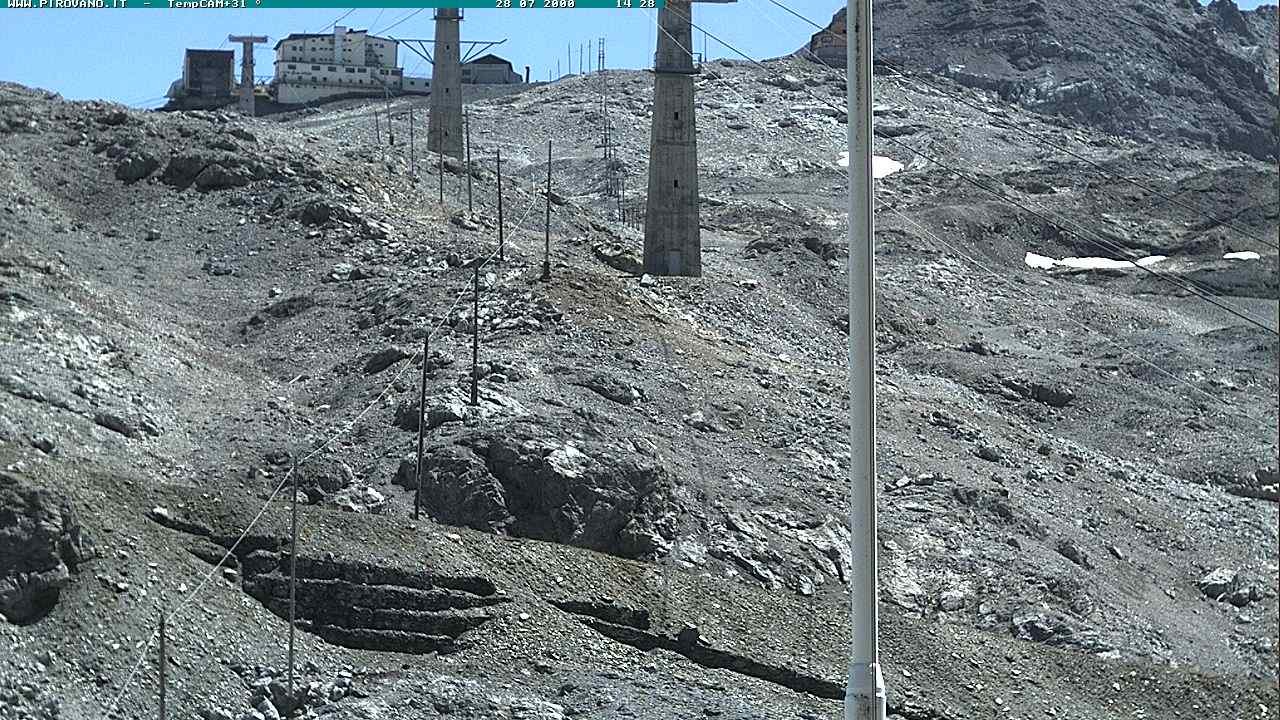 Archiv Foto Webcam Stilfser Joch: Blick auf die Gondel