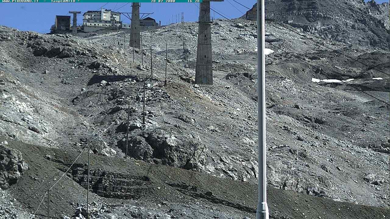 Archiv Foto Webcam Stilfser Joch: Blick auf die Gondel