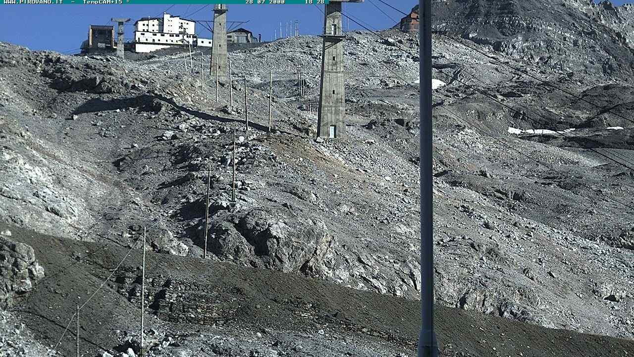 Archiv Foto Webcam Stilfser Joch: Blick auf die Gondel