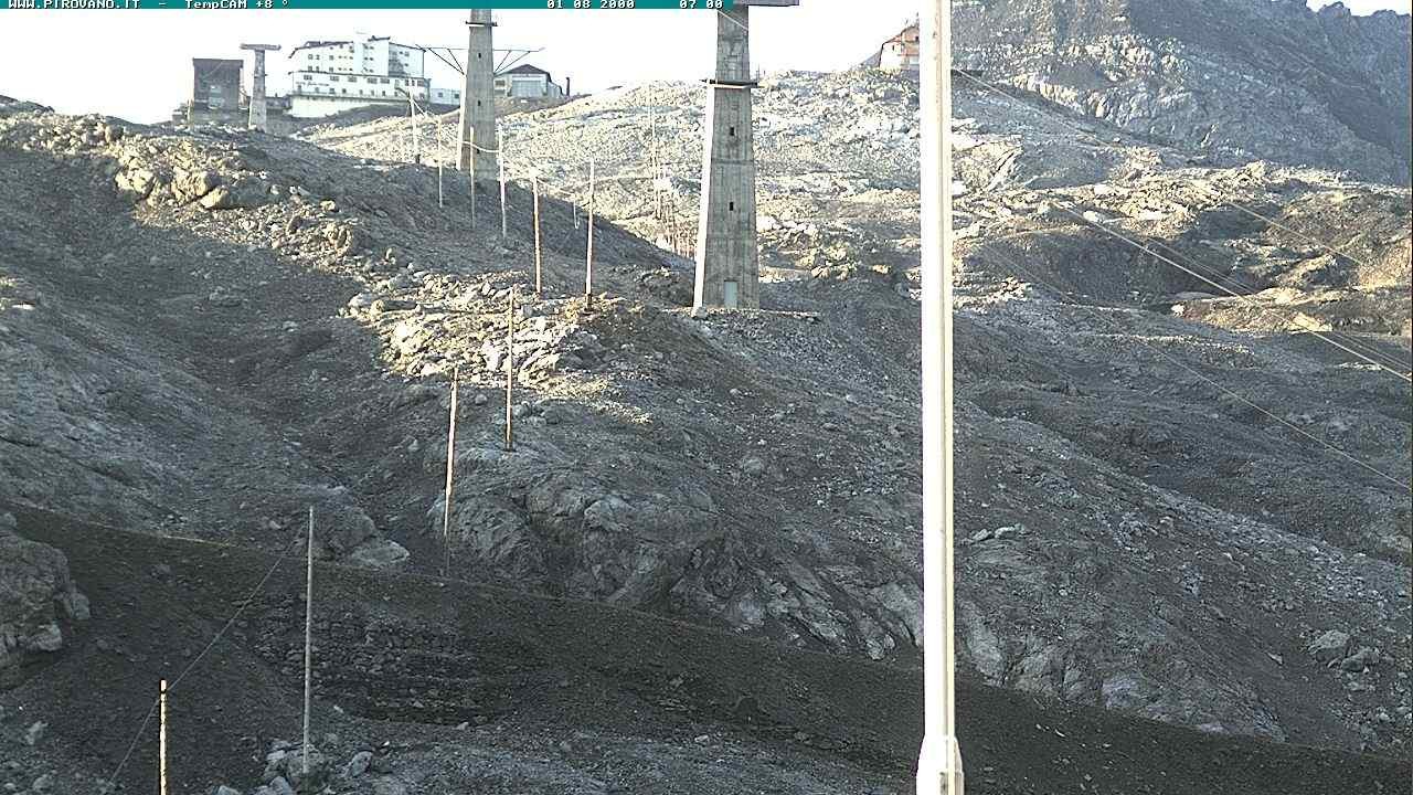 Archiv Foto Webcam Stilfser Joch: Blick auf die Gondel
