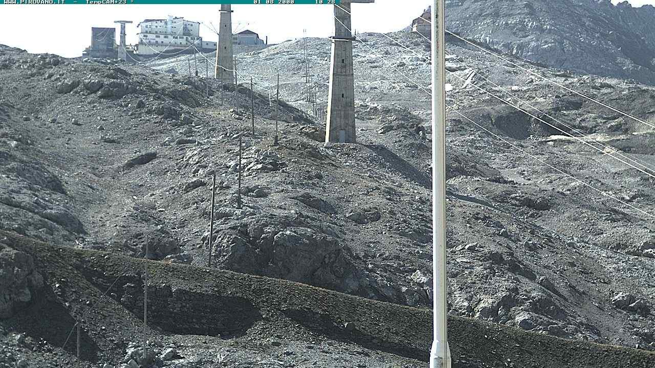 Archiv Foto Webcam Stilfser Joch: Blick auf die Gondel