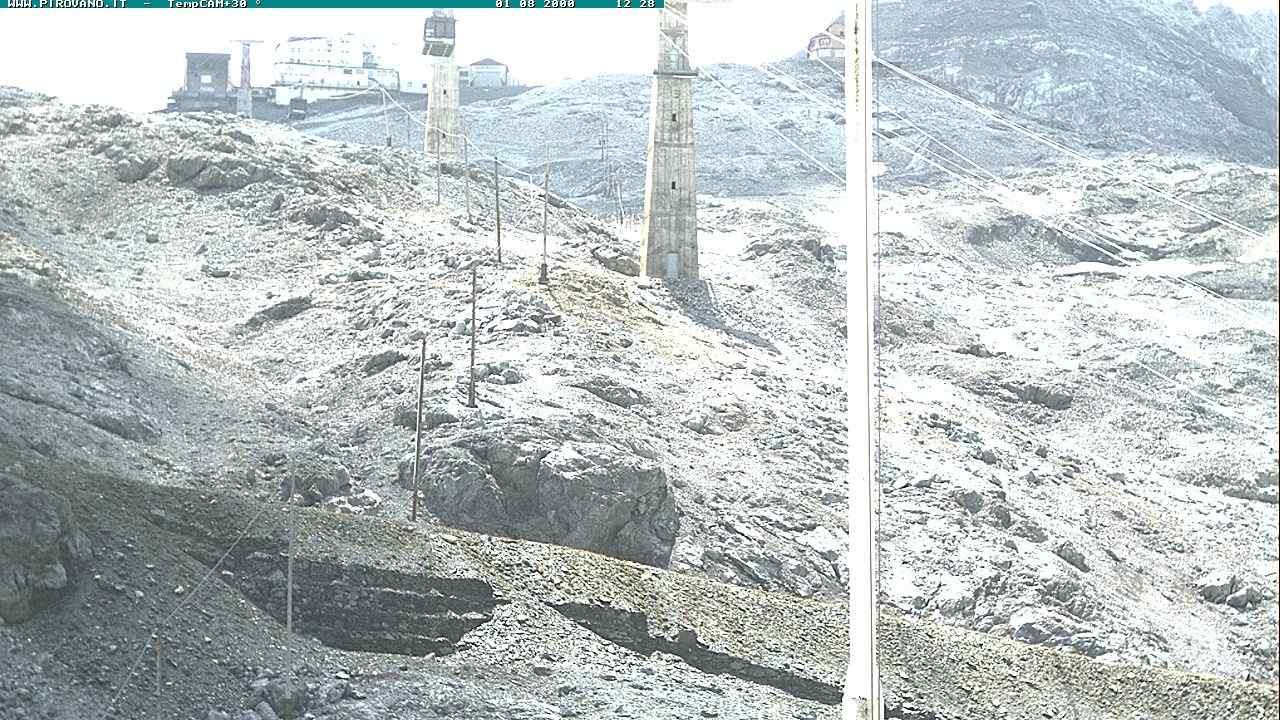 Archiv Foto Webcam Stilfser Joch: Blick auf die Gondel