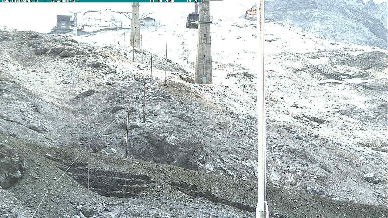 Archiv Foto Webcam Stilfser Joch: Blick auf die Gondel