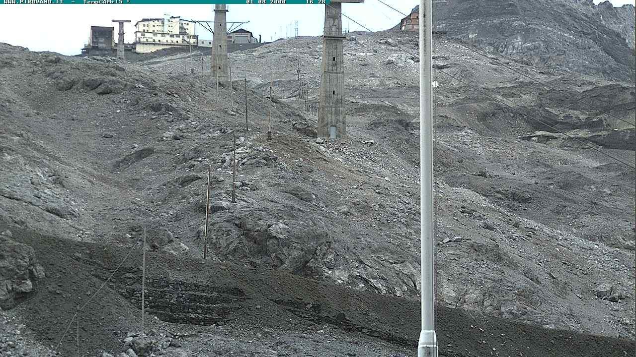 Archiv Foto Webcam Stilfser Joch: Blick auf die Gondel