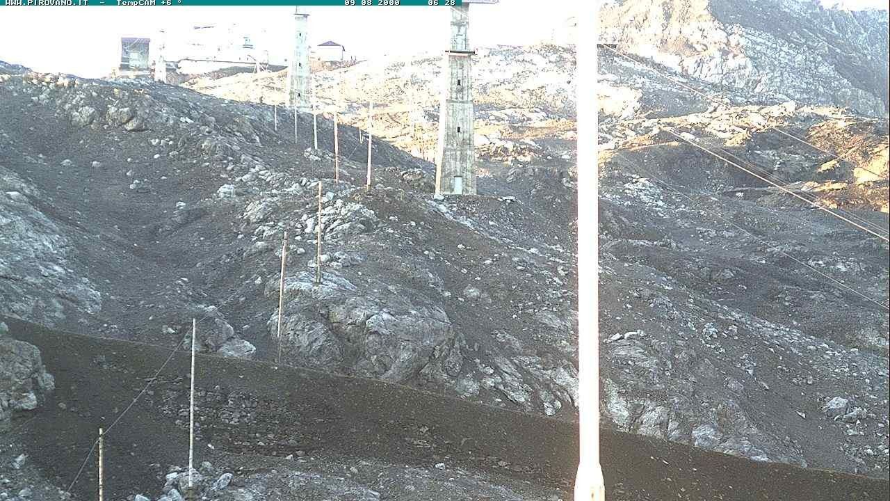 Archiv Foto Webcam Stilfser Joch: Blick auf die Gondel