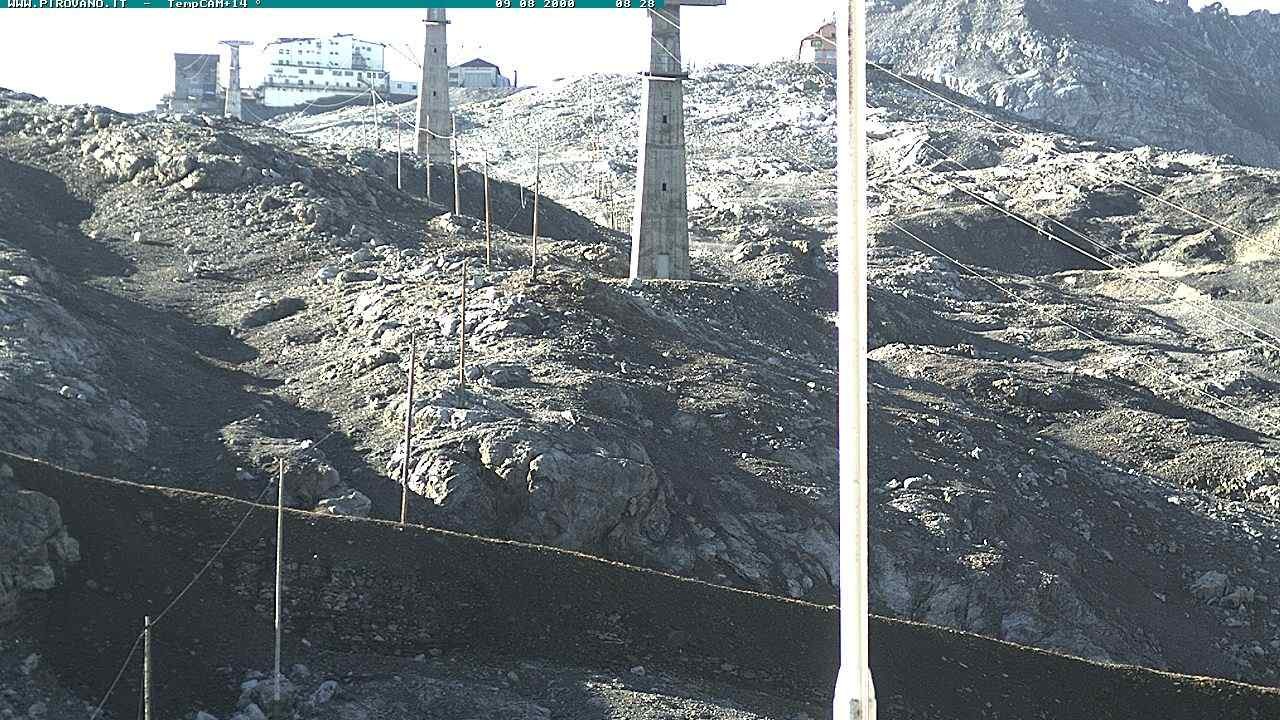 Archiv Foto Webcam Stilfser Joch: Blick auf die Gondel
