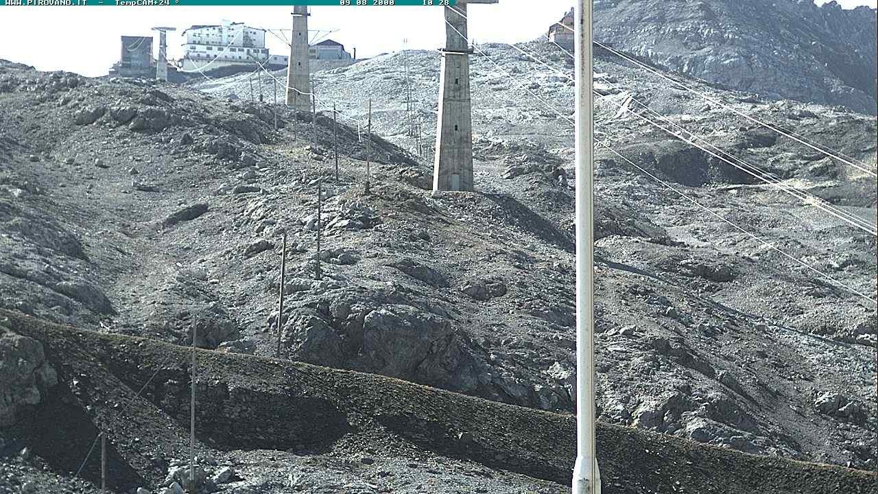 Archiv Foto Webcam Stilfser Joch: Blick auf die Gondel