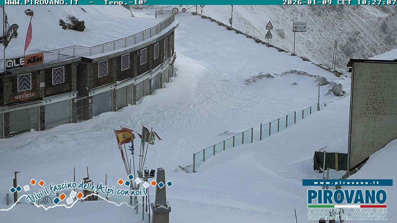 Archiv Foto Webcam Stilfserjoch: Passübergang