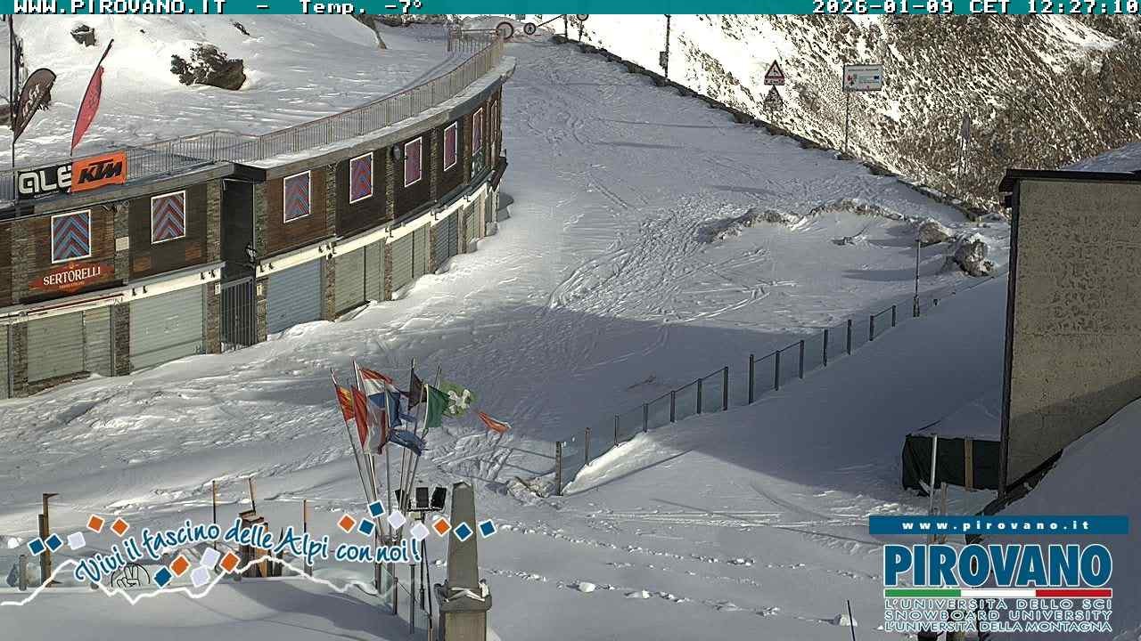 Archiv Foto Webcam Stilfserjoch: Passübergang