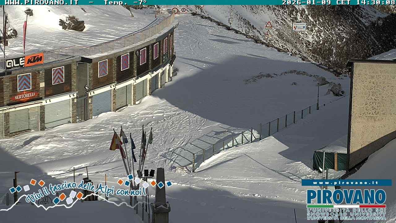 Archiv Foto Webcam Stilfserjoch: Passübergang