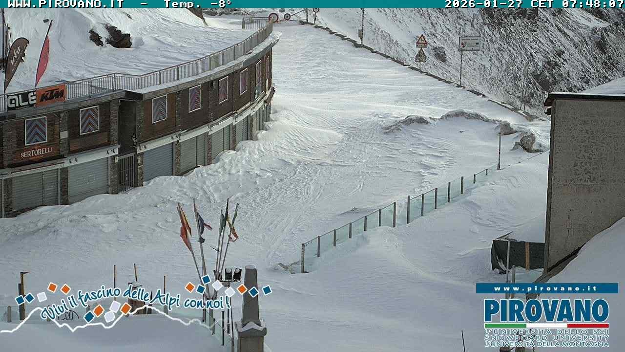 Archiv Foto Webcam Stilfserjoch: Passübergang