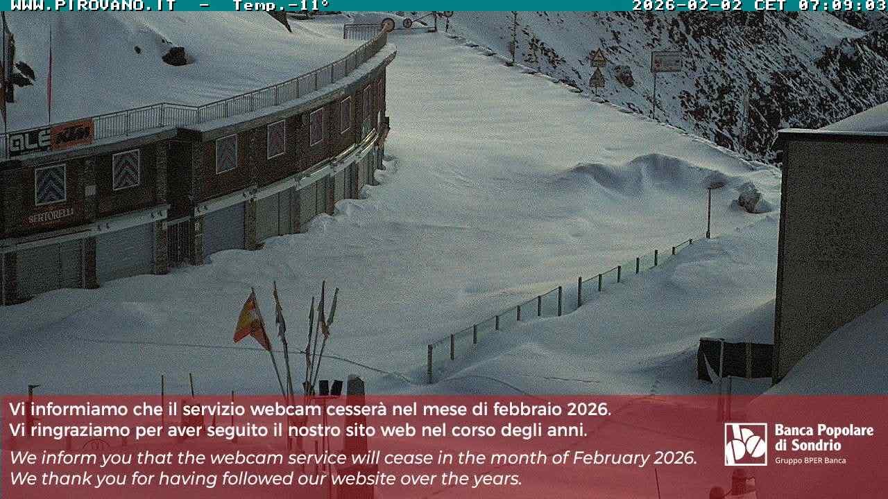 Archiv Foto Webcam Stilfserjoch: Passübergang