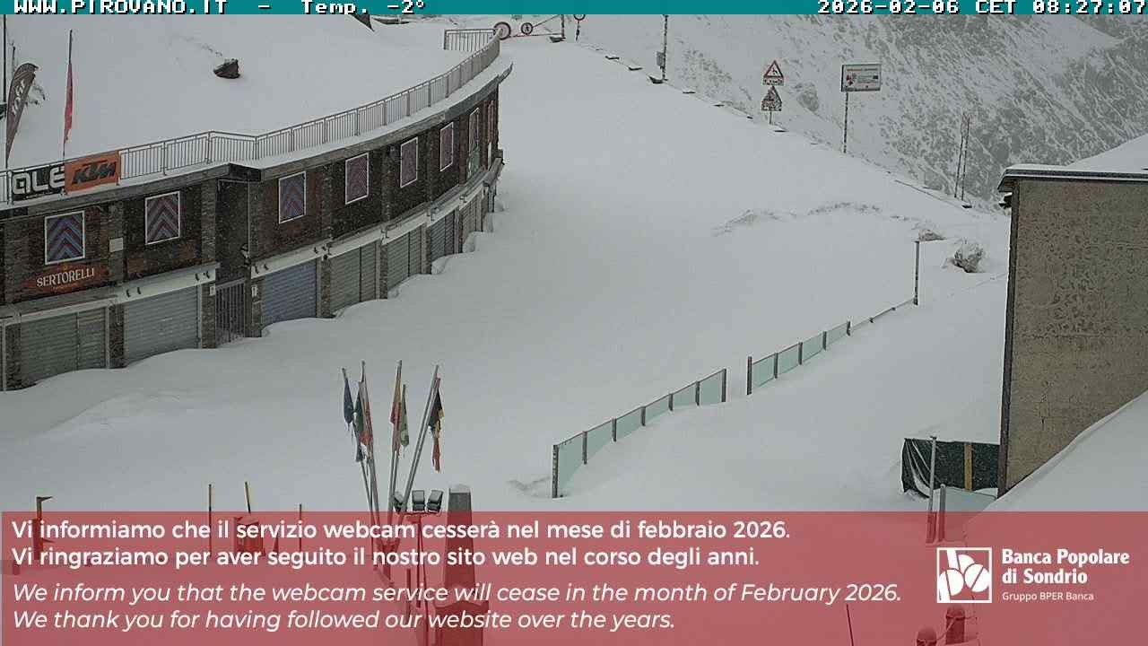 Archiv Foto Webcam Stilfserjoch: Passübergang