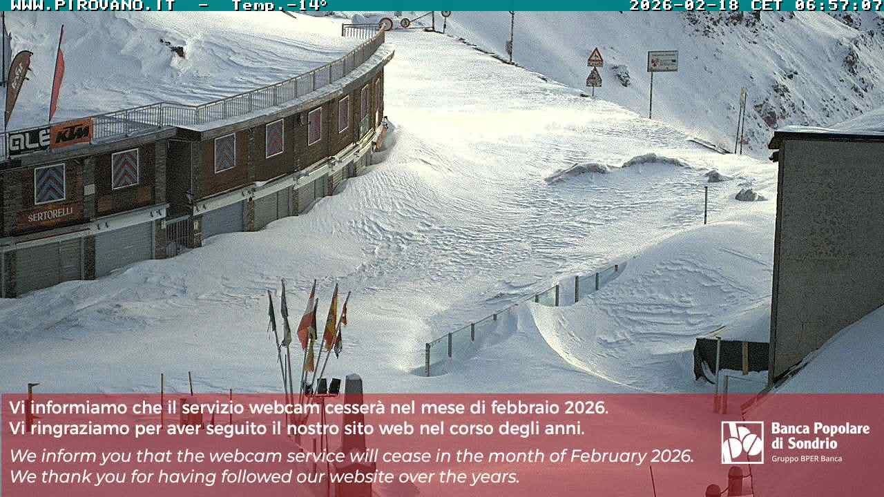 Archiv Foto Webcam Stilfserjoch: Passübergang