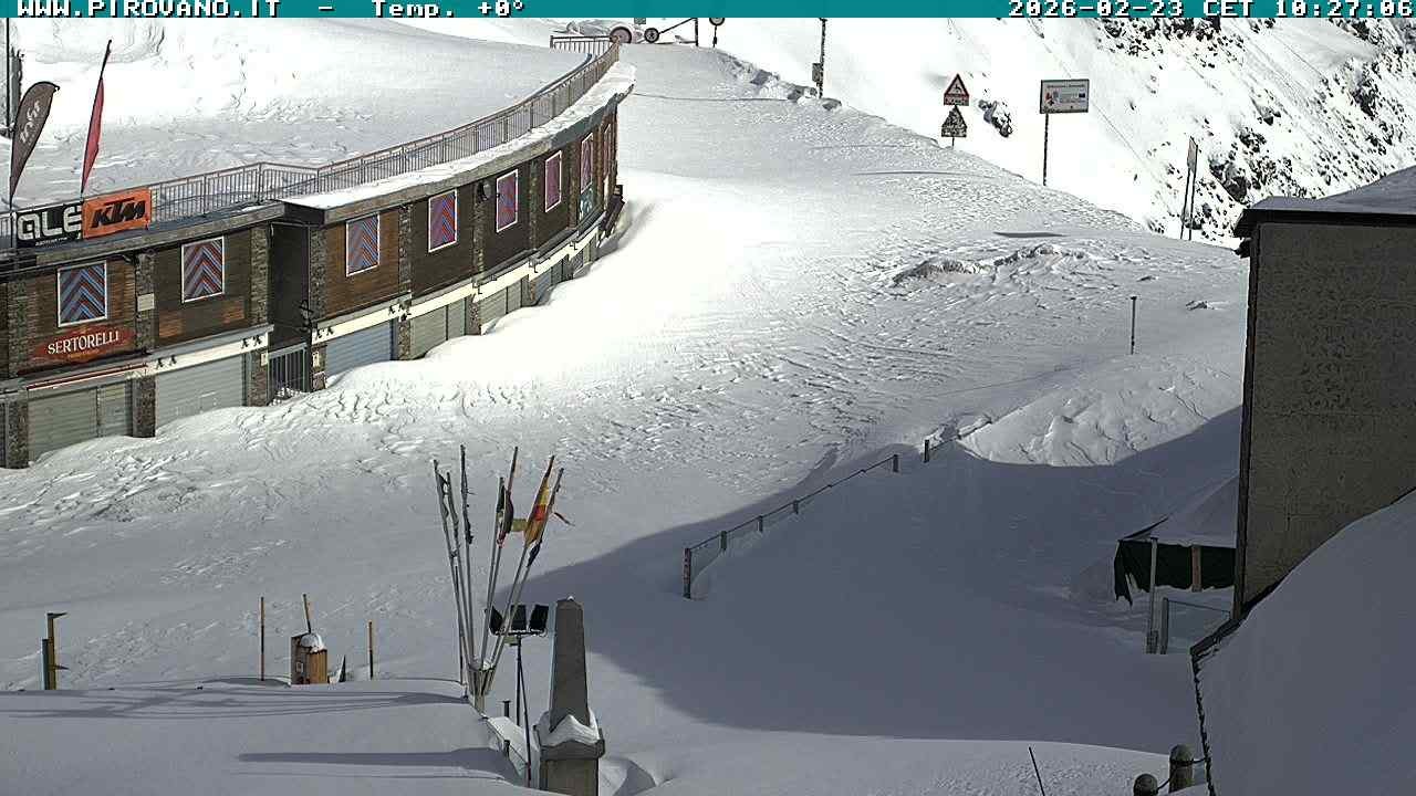 Archiv Foto Webcam Stilfserjoch: Passübergang