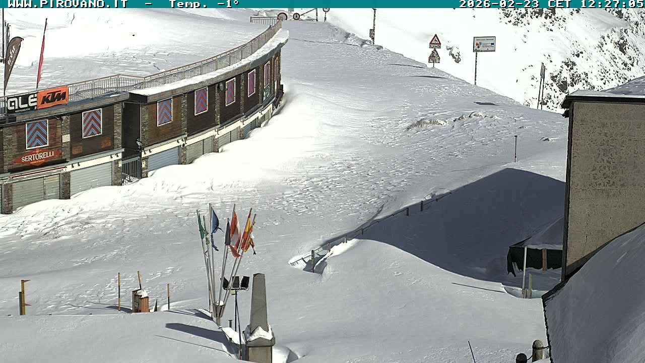 Archiv Foto Webcam Stilfserjoch: Passübergang
