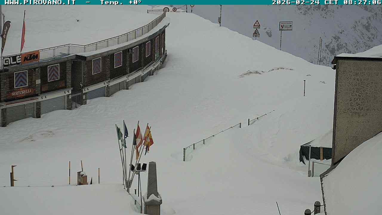 Archiv Foto Webcam Stilfserjoch: Passübergang