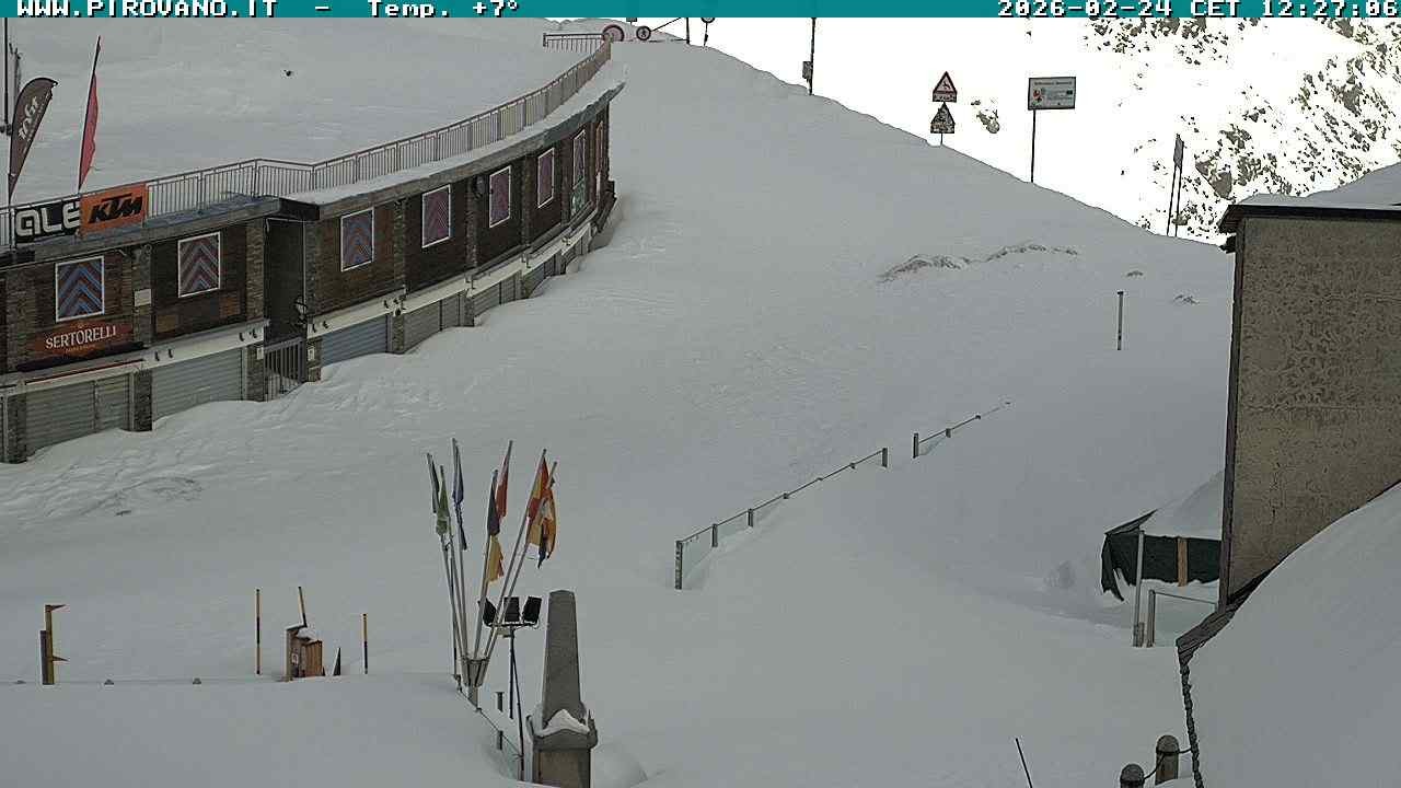 Archiv Foto Webcam Stilfserjoch: Passübergang