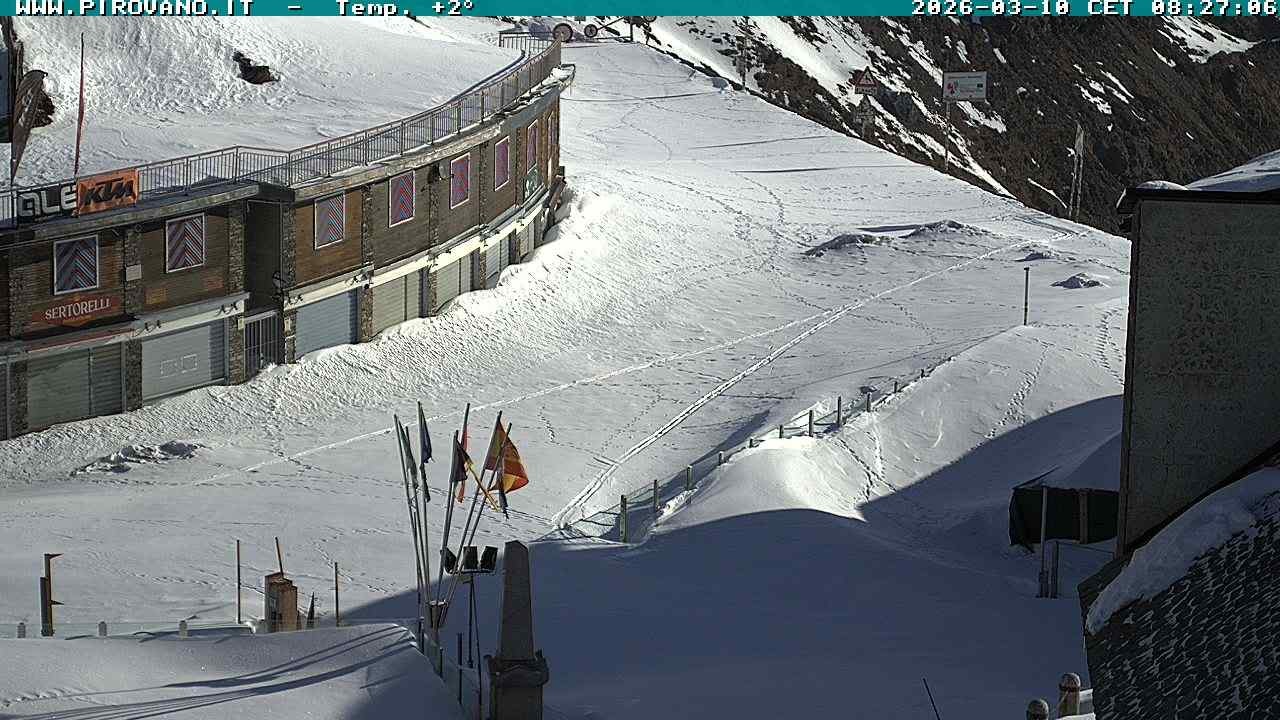 Archiv Foto Webcam Stilfserjoch: Passübergang