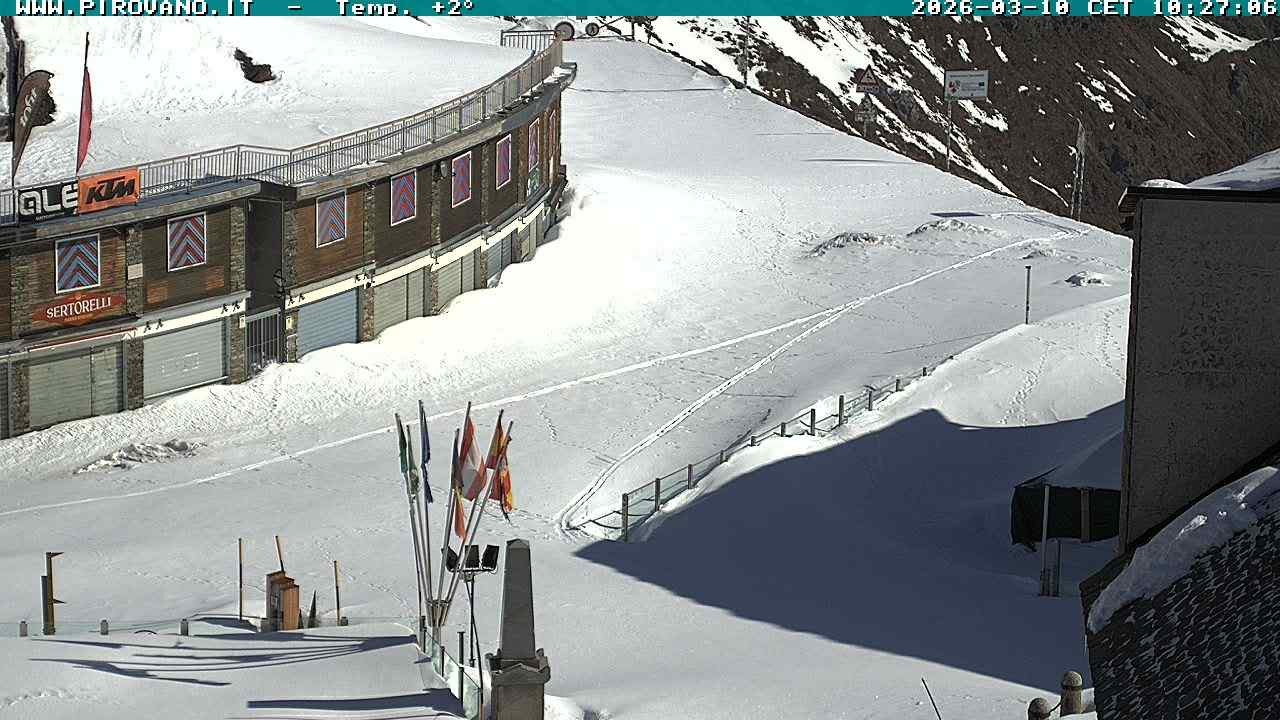 Archiv Foto Webcam Stilfserjoch: Passübergang