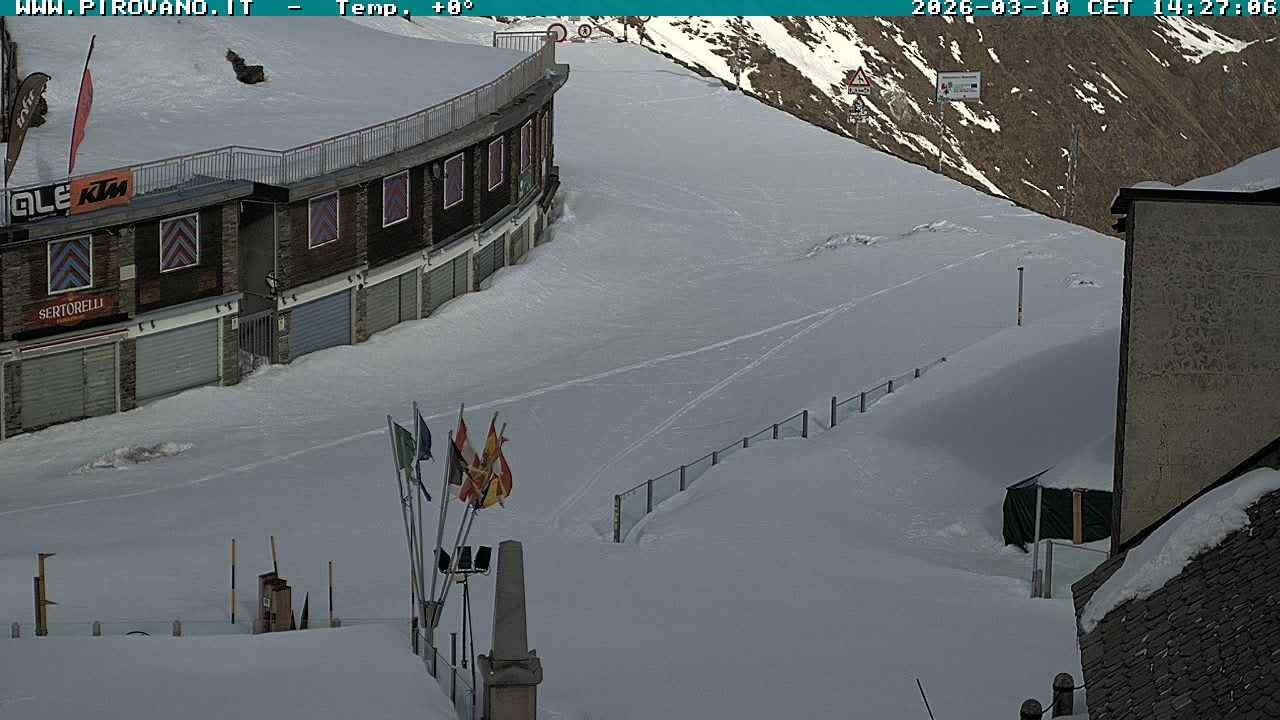Archiv Foto Webcam Stilfserjoch: Passübergang