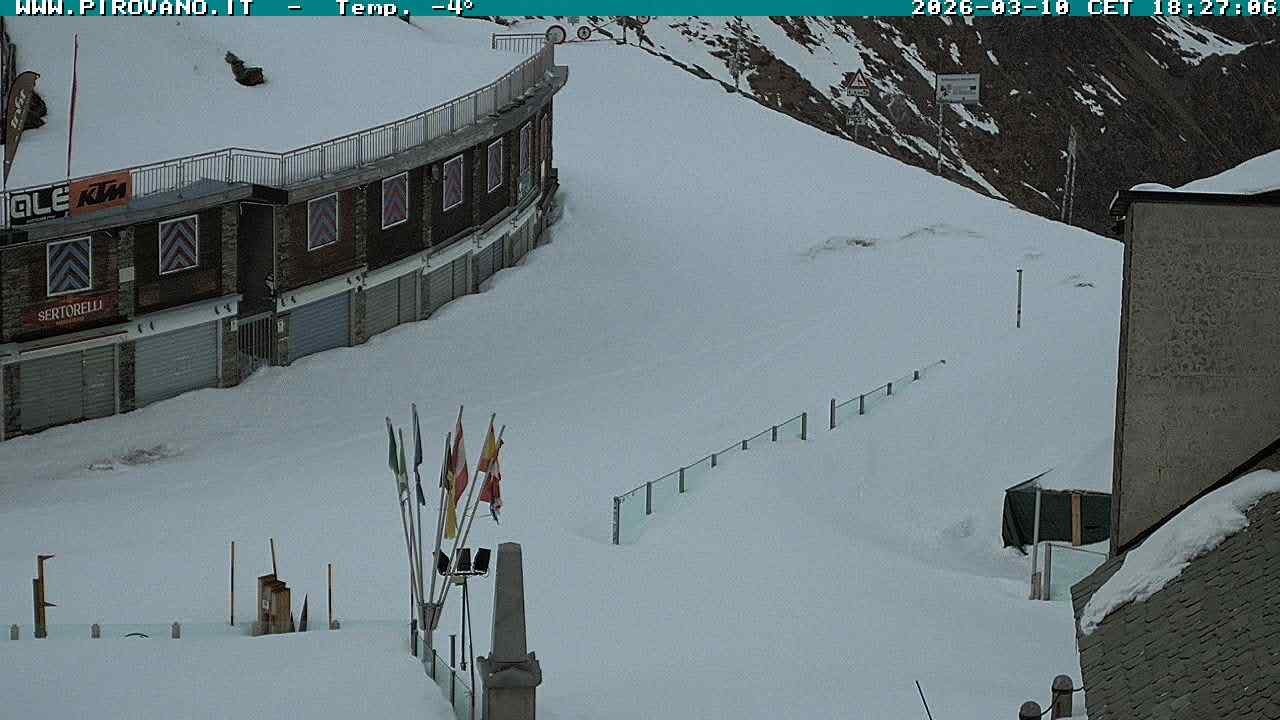 Archiv Foto Webcam Stilfserjoch: Passübergang